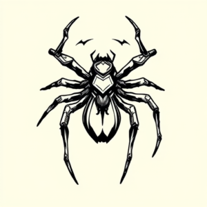 Illustrative Spider Tattoo
