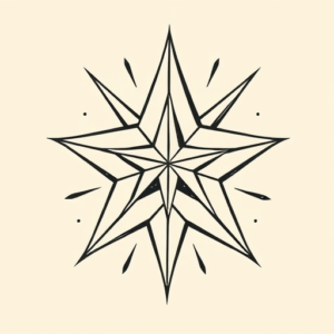 Illustrative Star Tattoo
