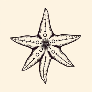 Illustrative Starfish Tattoo