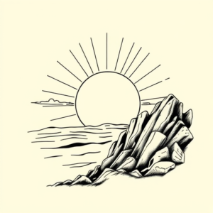 Illustrative Sunrise Tattoo
