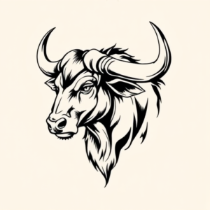 Illustrative Taurus Tattoo