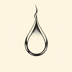 Illustrative Teardrop Tattoo