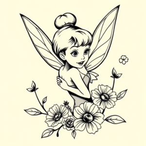 Illustrative Tinkerbell Tattoo