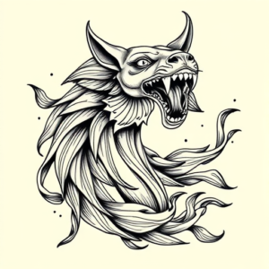 Illustrative Unalome Tattoo