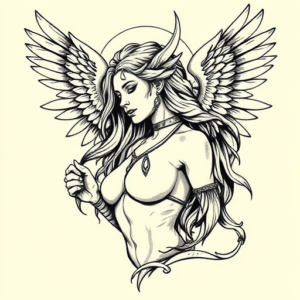 Illustrative Valkyrie Tattoo