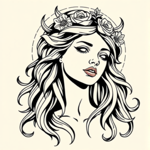 Illustrative Venus Tattoo