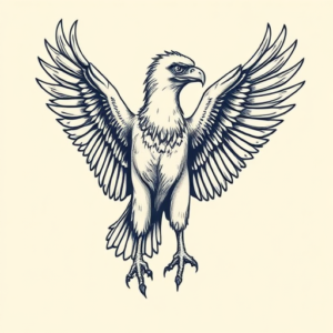 Illustrative Vulture Tattoo