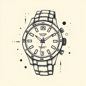 Illustrative Watch Tattoo