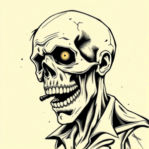 Illustrative Zombie Tattoo