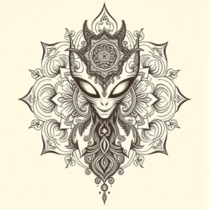 Indian Alien Tattoo