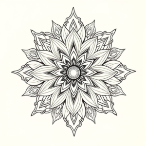 Indian Chrysanthemum Tattoo