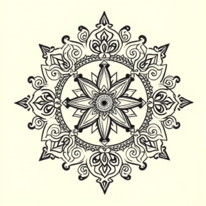 Indian Compass Tattoo