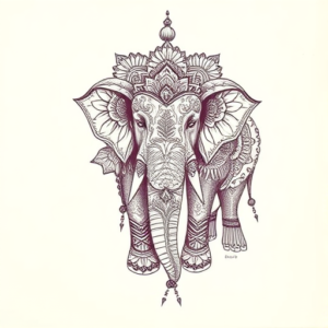 Indian Elephant Tattoo