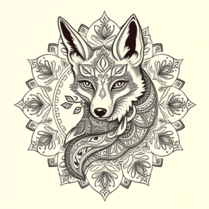 Indian Fox Tattoo