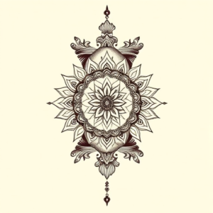 Indian Hourglass Tattoo