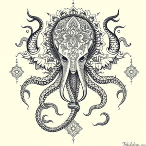 Indian Kraken Tattoo