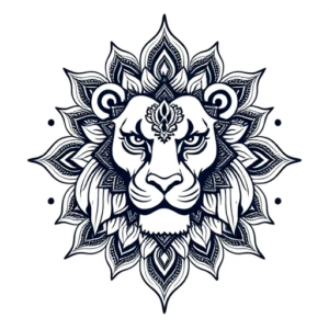 Indian Lion Tattoo