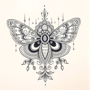 Indian Moth Tattoo