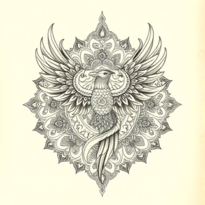 Indian Phoenix Tattoo