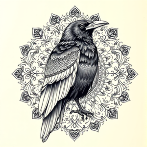 Indian Raven Tattoo