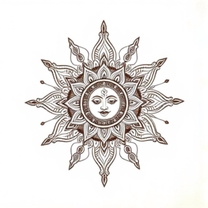 Indian Sun Tattoo