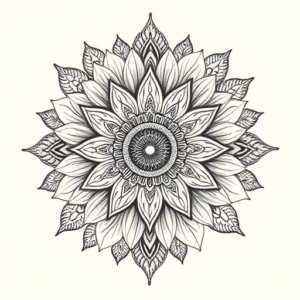 Indian Sunflower Tattoo