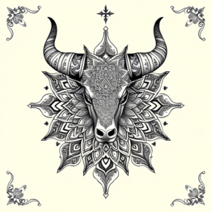 Indian Taurus Tattoo