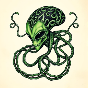 Irish Alien Tattoo