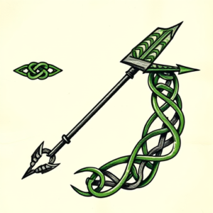 Irish Arrow Tattoo