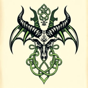 Irish Baphomet Tattoo