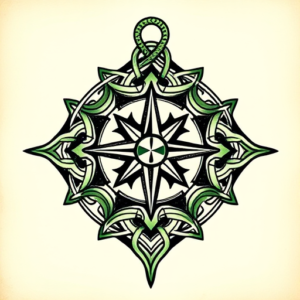 Irish Compass Tattoo