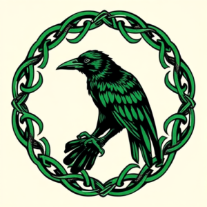 Irish Crow Tattoo