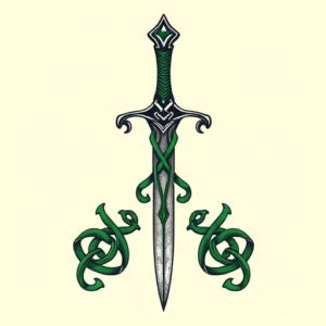 Irish Dagger Tattoo