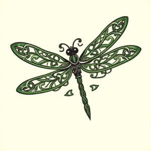 Irish Dragonfly Tattoo