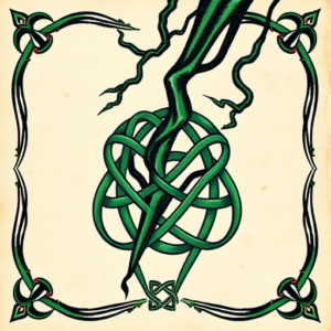 Irish Lightning Tattoo