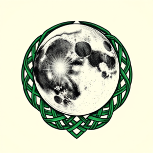 Irish Moon Tattoo