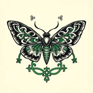 Irish Moth Tattoo