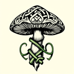 Irish Mushroom Tattoo