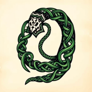 Irish Ouroboros Tattoo