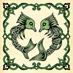 Irish Pisces Tattoo