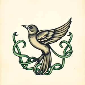 Irish Sparrow Tattoo