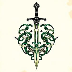 Irish Sword Tattoo