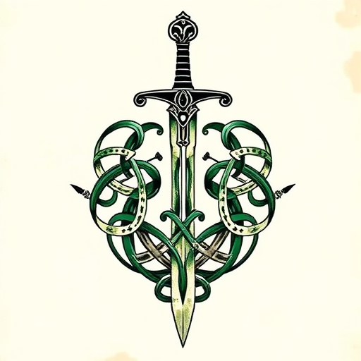 Irish Sword Tattoo