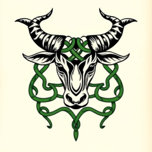 Irish Taurus Tattoo