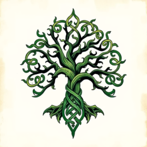 Irish Tree Tattoo