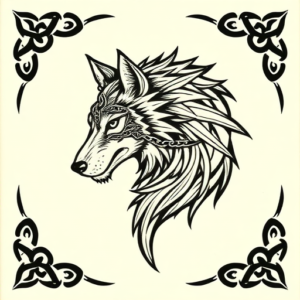 Irish Wolf Tattoo