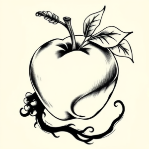 Japanese Apple Tattoo