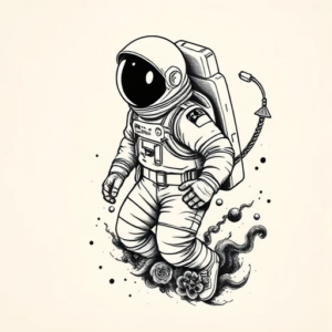 Japanese Astronaut Tattoo