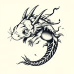 Japanese Axolotl Tattoo