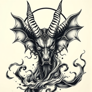 Japanese Baphomet Tattoo